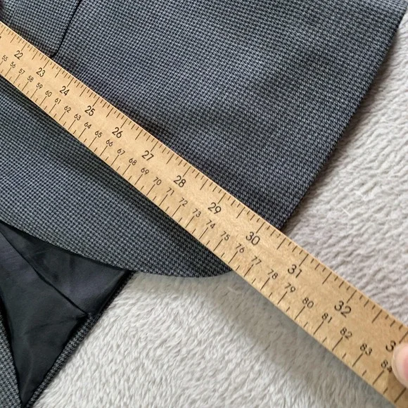 Canali Suit Jacket Mens 48 Gray Check 100% Wool Blazer Sport Coat Made In Italy
